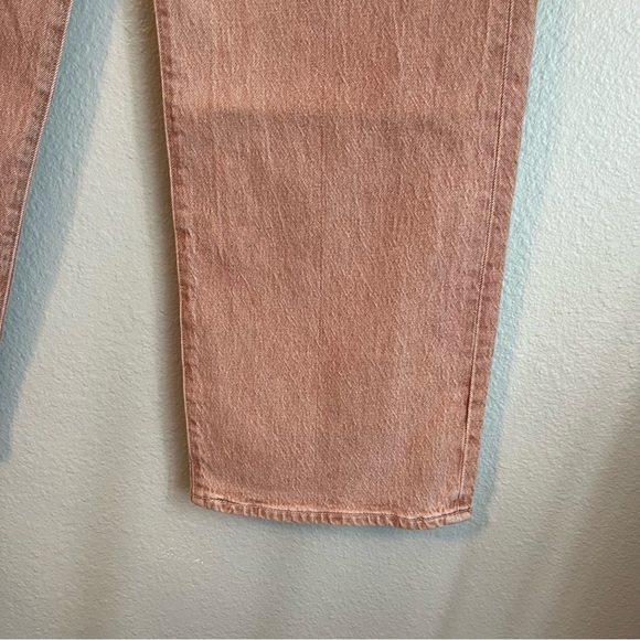 Levi’s Made & Crafted High Loose Wide Straight Leg Ankle Jeans 30x29 Pink Sands - Picture 8 of 13